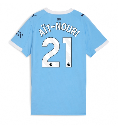 Manchester City Rayan Ait-Nouri #21 Hemmatröja 2025-26 Dam Kortärmad Manchester City Rayan Ait-Nouri #21 Hemmatröja 2025-26 Dam Kortärmad