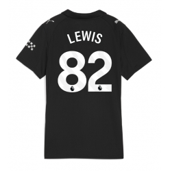 Manchester City Rico Lewis #82 Bortatröja 2025-26 Dam Kortärmad