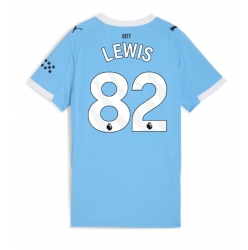 Manchester City Rico Lewis #82 Hemmatröja 2025-26 Dam Kortärmad