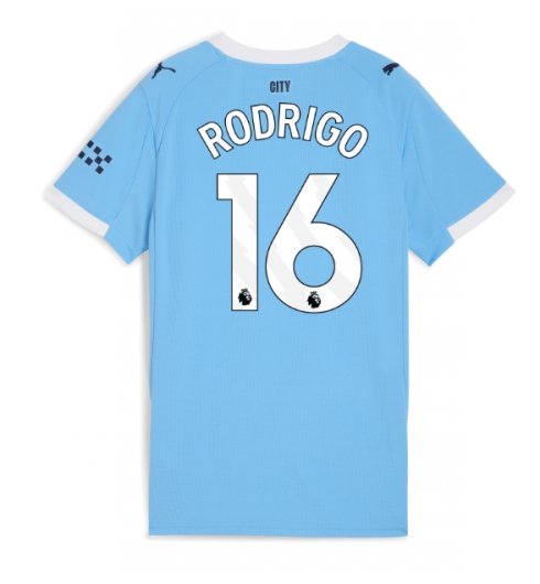 Manchester City Rodri Hernandez #16 Hemmatröja 2025-26 Dam Kortärmad Manchester City Rodri Hernandez #16 Hemmatröja 2025-26 Dam Kortärmad