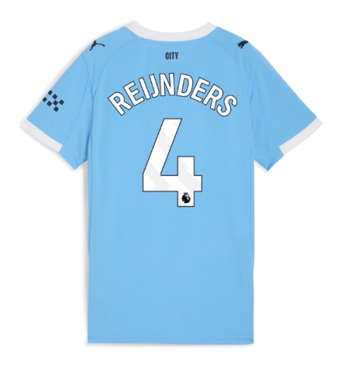 Manchester City Tijjani Reijnders #4 Hemmatröja 2025-26 Dam Kortärmad Manchester City Tijjani Reijnders #4 Hemmatröja 2025-26 Dam Kortärmad