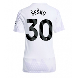 Manchester United Benjamin Sesko #30 Bortatröja 2025-26 Dam Kortärmad