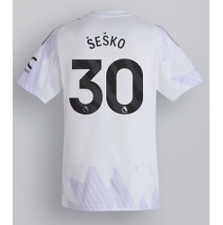 Manchester United Benjamin Sesko #30 Bortatröja 2025-26 Kortärmad