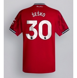 Manchester United Benjamin Sesko #30 Hemmatröja 2025-26 Kortärmad