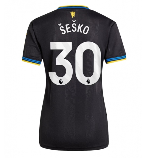 Manchester United Benjamin Sesko #30 Tredje Tröja 2025-26 Dam Kortärmad Manchester United Benjamin Sesko #30 Tredje Tröja 2025-26 Dam Kortärmad