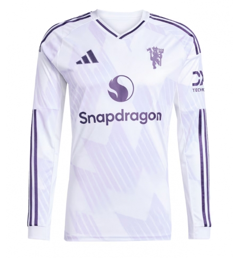 Manchester United Bortatröja 2025-26 Långärmad Manchester United Bortatröja 2025-26 Långärmad