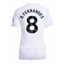 Manchester United Bruno Fernandes #8 Bortatröja 2025-26 Dam Kortärmad