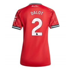 Manchester United Diogo Dalot #2 Hemmatröja 2025-26 Dam Kortärmad