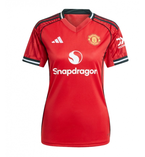 Manchester United Hemmatröja 2025-26 Dam Kortärmad Manchester United Hemmatröja 2025-26 Dam Kortärmad