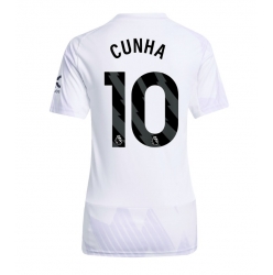 Manchester United Matheus Cunha #10 Bortatröja 2025-26 Dam Kortärmad