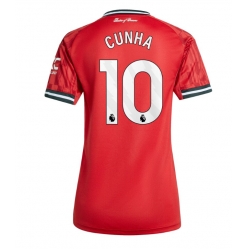 Manchester United Matheus Cunha #10 Hemmatröja 2025-26 Dam Kortärmad