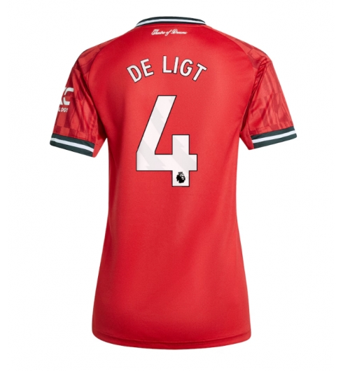 Manchester United Matthijs de Ligt #4 Hemmatröja 2025-26 Dam Kortärmad Manchester United Matthijs de Ligt #4 Hemmatröja 2025-26 Dam Kortärmad