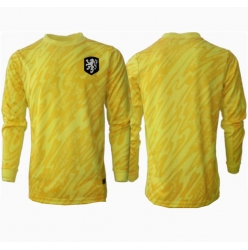 Nederländerna Målvakt Bortatröja EM 2024 Långärmad