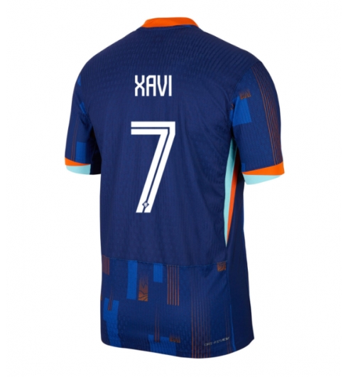 Nederländerna Xavi Simons #7 Bortatröja EM 2024 Kortärmad Nederländerna Xavi Simons #7 Bortatröja EM 2024 Kortärmad