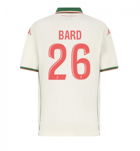 OGC Nice Melvin Bard #26 Bortatröja 2025-26 Kortärmad OGC Nice Melvin Bard #26 Bortatröja 2025-26 Kortärmad
