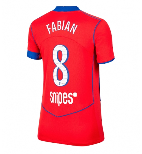 Paris Saint-Germain Fabian Ruiz #8 Tredje Tröja 2025-26 Dam Kortärmad Paris Saint-Germain Fabian Ruiz #8 Tredje Tröja 2025-26 Dam Kortärmad