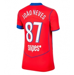 Paris Saint-Germain Joao Neves #87 Tredje Tröja 2025-26 Dam Kortärmad