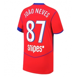 Paris Saint-Germain Joao Neves #87 Tredje Tröja 2025-26 Kortärmad