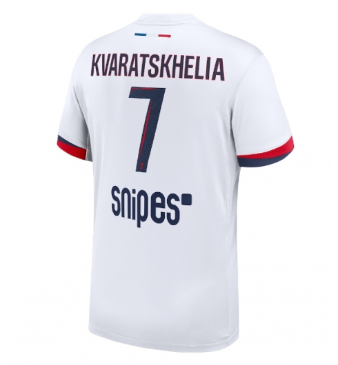 Paris Saint-Germain Khvicha Kvaratskhelia #7 Bortatröja 2025-26 Kortärmad Paris Saint-Germain Khvicha Kvaratskhelia #7 Bortatröja 2025-26 Kortärmad
