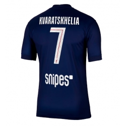 Paris Saint-Germain Khvicha Kvaratskhelia #7 Hemmatröja 2025-26 Kortärmad