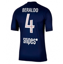 Paris Saint-Germain Lucas Beraldo #4 Hemmatröja 2025-26 Kortärmad