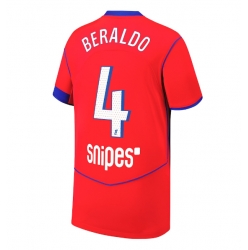 Paris Saint-Germain Lucas Beraldo #4 Tredje Tröja 2025-26 Kortärmad