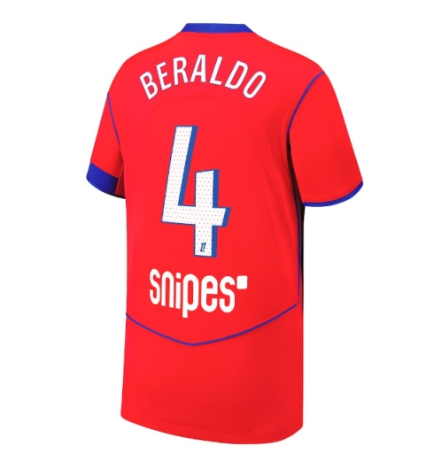 Paris Saint-Germain Lucas Beraldo #4 Tredje Tröja 2025-26 Kortärmad Paris Saint-Germain Lucas Beraldo #4 Tredje Tröja 2025-26 Kortärmad