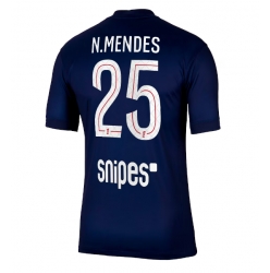Paris Saint-Germain Nuno Mendes #25 Hemmatröja 2025-26 Kortärmad