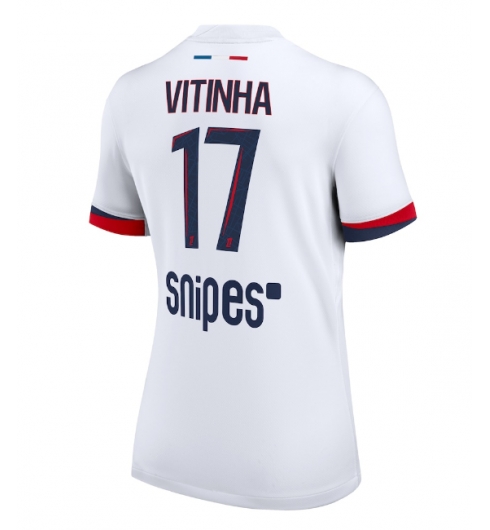 Paris Saint-Germain Vitinha #17 Bortatröja 2025-26 Dam Kortärmad Paris Saint-Germain Vitinha #17 Bortatröja 2025-26 Dam Kortärmad