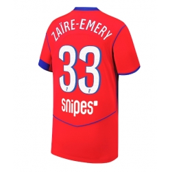 Paris Saint-Germain Warren Zaire-Emery #33 Tredje Tröja 2025-26 Kortärmad