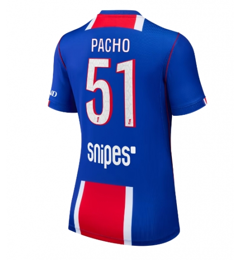 Paris Saint-Germain Willian Pacho #51 Hemmatröja 2026-27 Dam Kortärmad Paris Saint-Germain Willian Pacho #51 Hemmatröja 2026-27 Dam Kortärmad