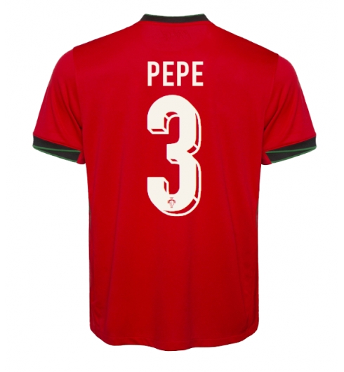 Portugal Pepe #3 Hemmatröja EM 2024 Kortärmad Portugal Pepe #3 Hemmatröja EM 2024 Kortärmad