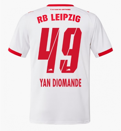 RB Leipzig Yan Diomande #49 Hemmatröja 2025-26 Kortärmad RB Leipzig Yan Diomande #49 Hemmatröja 2025-26 Kortärmad