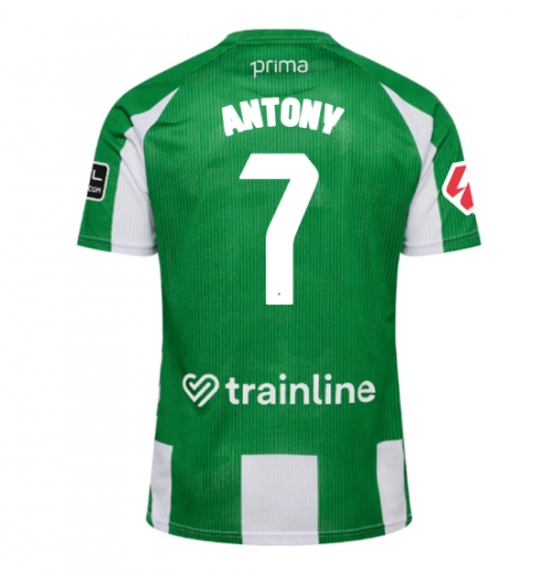 Real Betis Antony #7 Hemmatröja 2025-26 Kortärmad Real Betis Antony #7 Hemmatröja 2025-26 Kortärmad