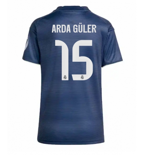 Real Madrid Arda Guler #15 Bortatröja 2025-26 Dam Kortärmad Real Madrid Arda Guler #15 Bortatröja 2025-26 Dam Kortärmad