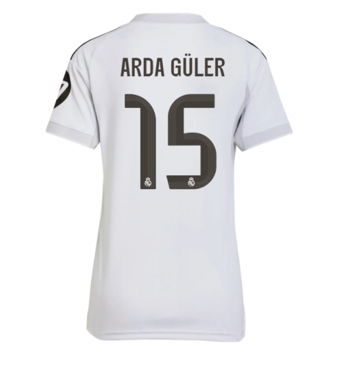 Real Madrid Arda Guler #15 Hemmatröja 2025-26 Dam Kortärmad Real Madrid Arda Guler #15 Hemmatröja 2025-26 Dam Kortärmad