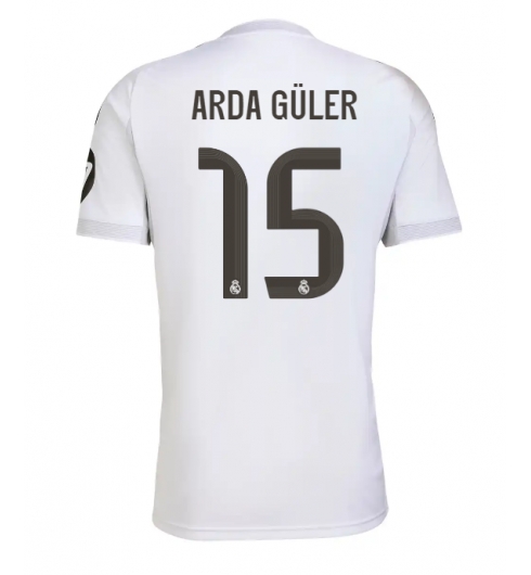 Real Madrid Arda Guler #15 Hemmatröja 2025-26 Kortärmad Real Madrid Arda Guler #15 Hemmatröja 2025-26 Kortärmad