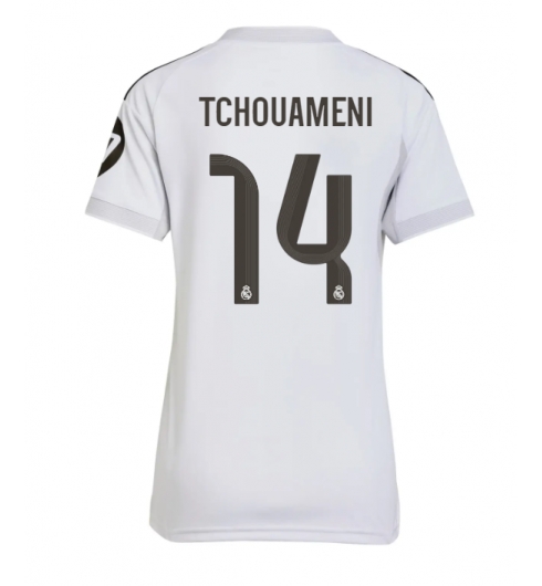 Real Madrid Aurelien Tchouameni #14 Hemmatröja 2025-26 Dam Kortärmad Real Madrid Aurelien Tchouameni #14 Hemmatröja 2025-26 Dam Kortärmad