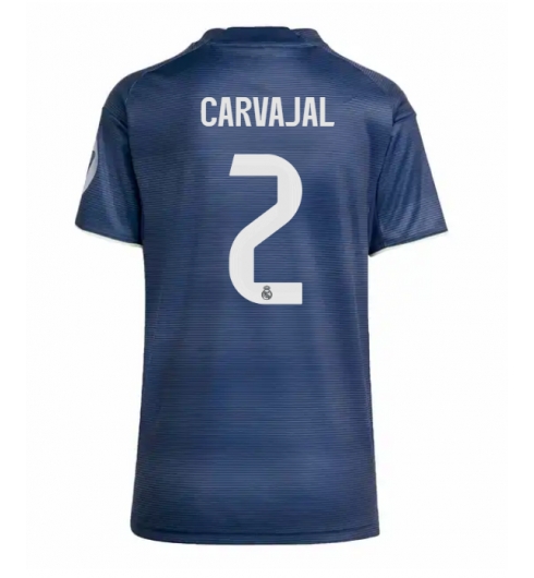 Real Madrid Daniel Carvajal #2 Bortatröja 2025-26 Dam Kortärmad Real Madrid Daniel Carvajal #2 Bortatröja 2025-26 Dam Kortärmad
