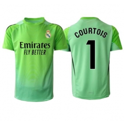 Real Madrid Thibaut Courtois #1 Målvakt Bortatröja 2025-26 Kortärmad