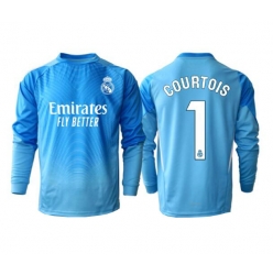 Real Madrid Thibaut Courtois #1 Målvakt Hemmatröja 2025-26 Långärmad