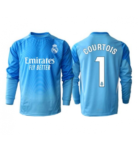 Real Madrid Thibaut Courtois #1 Målvakt Hemmatröja 2025-26 Långärmad Real Madrid Thibaut Courtois #1 Målvakt Hemmatröja 2025-26 Långärmad