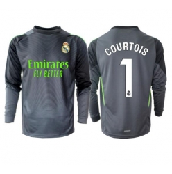 Real Madrid Thibaut Courtois #1 Målvakt Tredje Tröja 2025-26 Långärmad