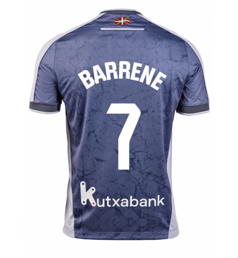 Real Sociedad Ander Barrenetxea #7 Bortatröja 2025-26 Kortärmad Real Sociedad Ander Barrenetxea #7 Bortatröja 2025-26 Kortärmad