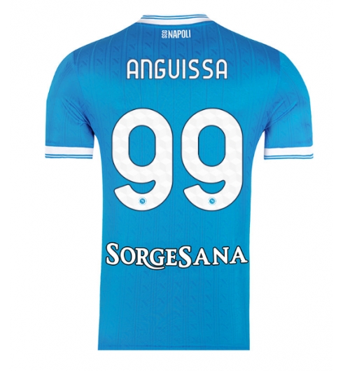 SSC Napoli Frank Anguissa #99 Hemmatröja 2025-26 Kortärmad SSC Napoli Frank Anguissa #99 Hemmatröja 2025-26 Kortärmad