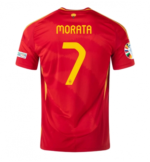 Spanien Alvaro Morata #7 Hemmatröja EM 2024 Kortärmad Spanien Alvaro Morata #7 Hemmatröja EM 2024 Kortärmad