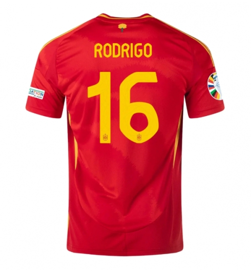Spanien Rodri Hernandez #16 Hemmatröja EM 2024 Kortärmad Spanien Rodri Hernandez #16 Hemmatröja EM 2024 Kortärmad