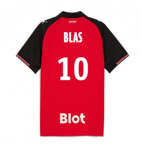 Stade Rennais Ludovic Blas #10 Hemmatröja 2025-26 Kortärmad Stade Rennais Ludovic Blas #10 Hemmatröja 2025-26 Kortärmad
