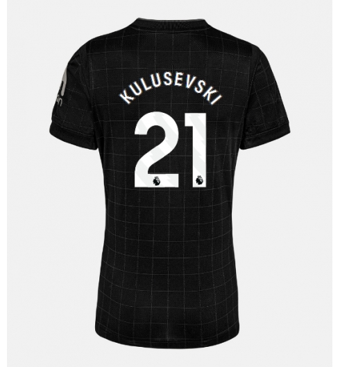 Tottenham Hotspur Dejan Kulusevski #21 Bortatröja 2025-26 Dam Kortärmad Tottenham Hotspur Dejan Kulusevski #21 Bortatröja 2025-26 Dam Kortärmad