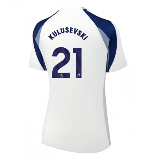 Tottenham Hotspur Dejan Kulusevski #21 Hemmatröja 2025-26 Dam Kortärmad Tottenham Hotspur Dejan Kulusevski #21 Hemmatröja 2025-26 Dam Kortärmad